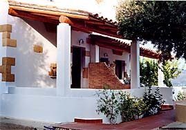 The shaded courtyard