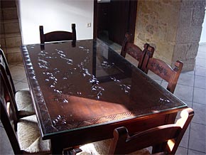 The dining table