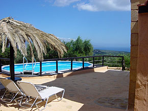 Villa Eva - the fabulous pool and view